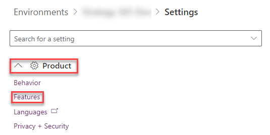 Product Settings