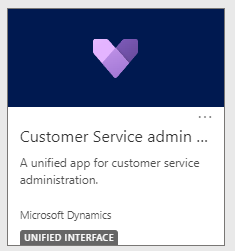 Customer Service Admin Center